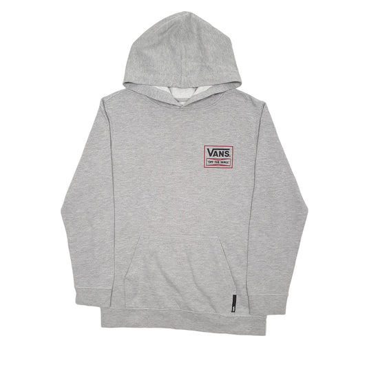 Mens Grey Vans Skateboarding Hoodie Jumper