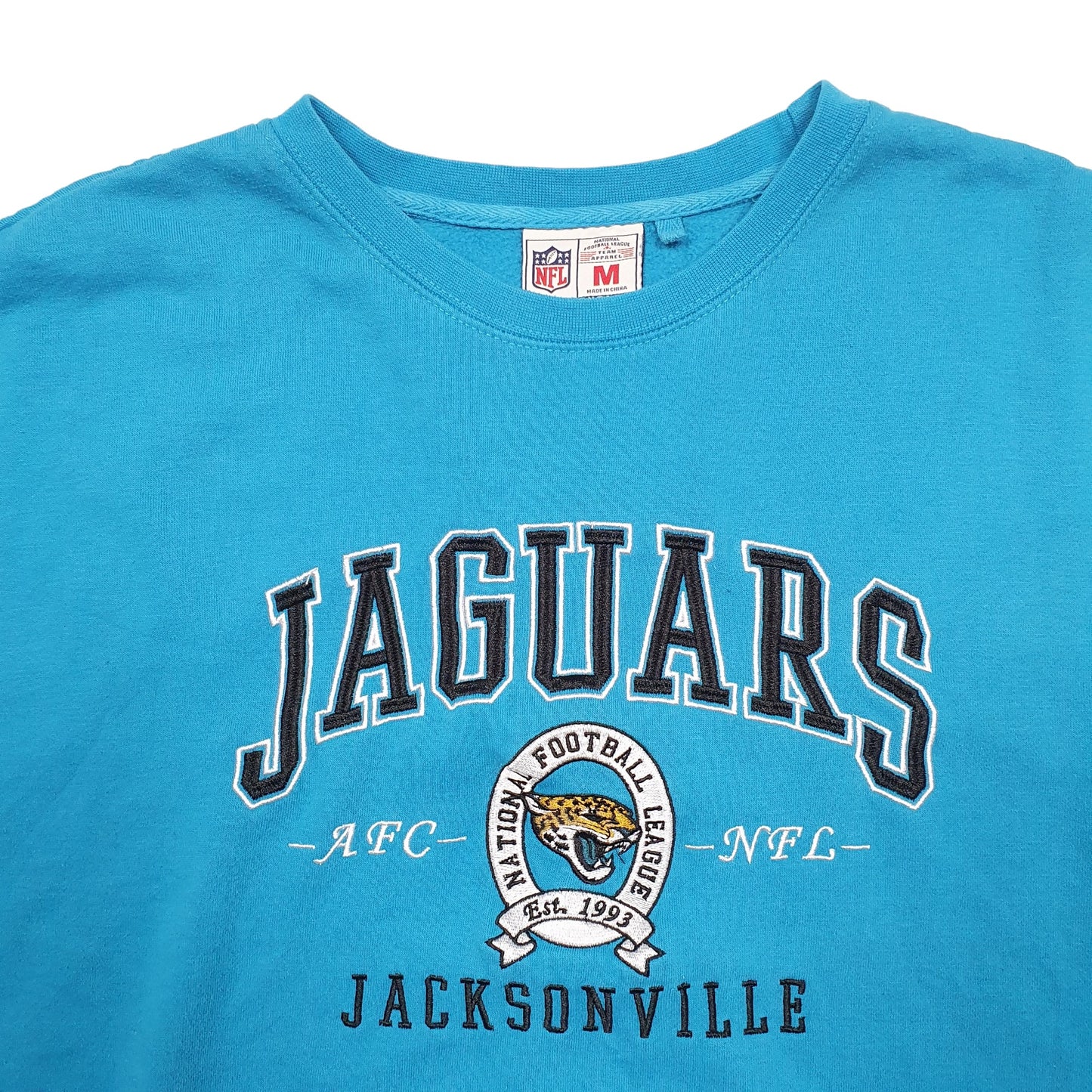 Mens Blue NFL Jacksonville Jaguars Football Crewneck Jumper