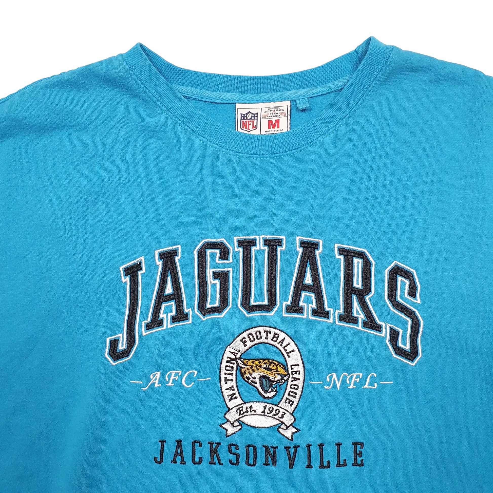 Mens Blue NFL Jacksonville Jaguars Football Crewneck Jumper