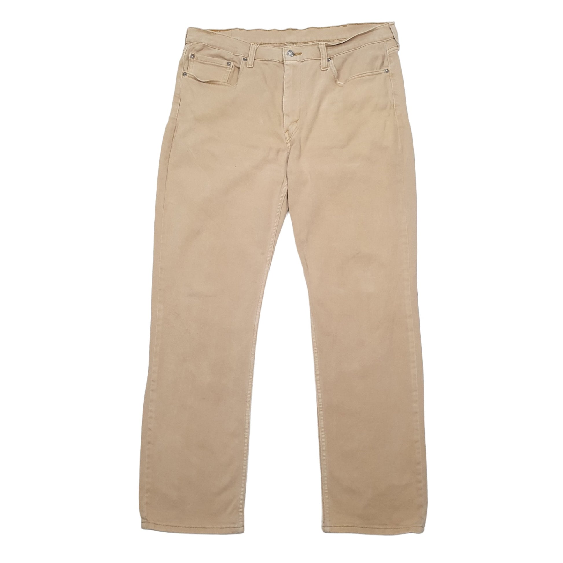 Levis 514 Straight Fit Jeans W38 L32 Beige