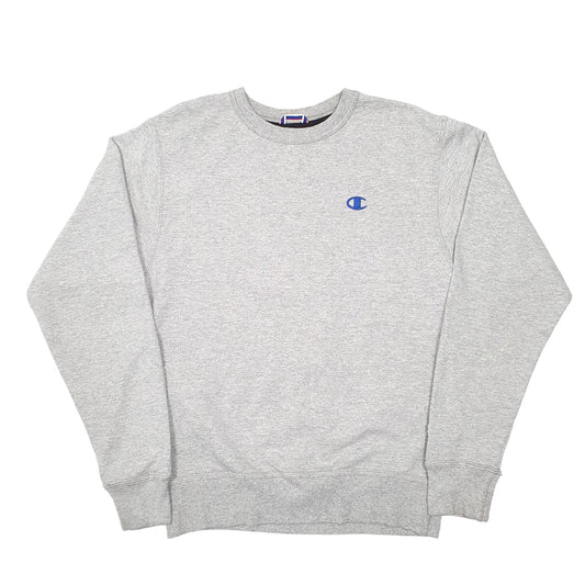 Mens Grey Champion  Crewneck Jumper