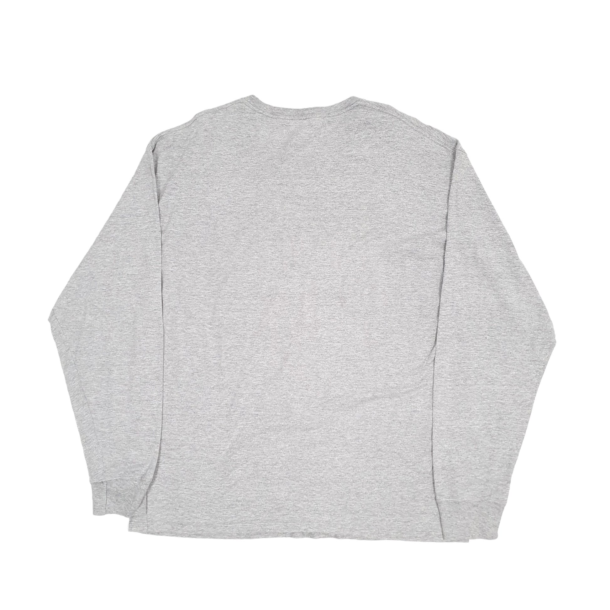Champion Spellout Long Sleeve T Shirt Grey