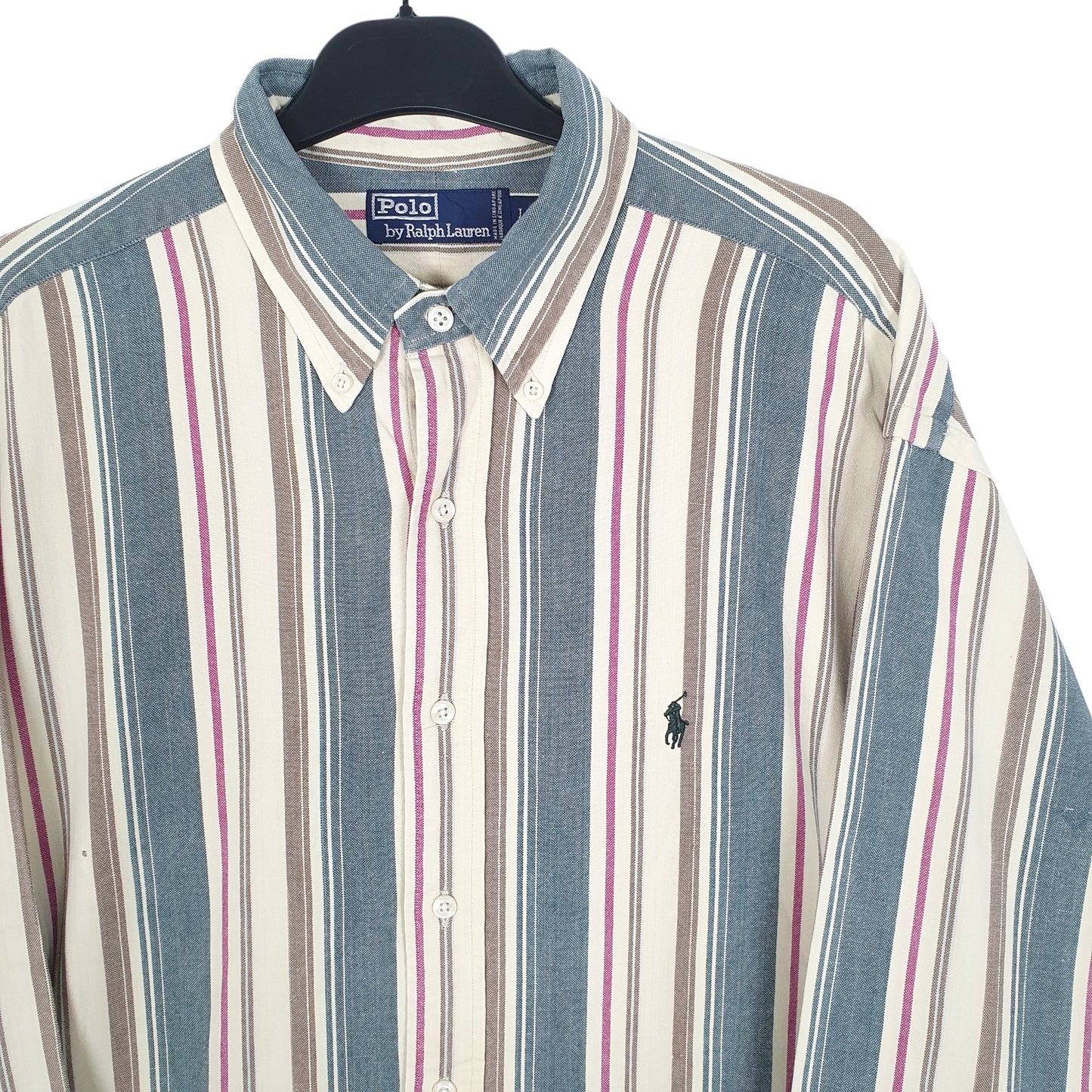Ralph Lauren Long Sleeve Regular Fit Striped Shirt Yellow