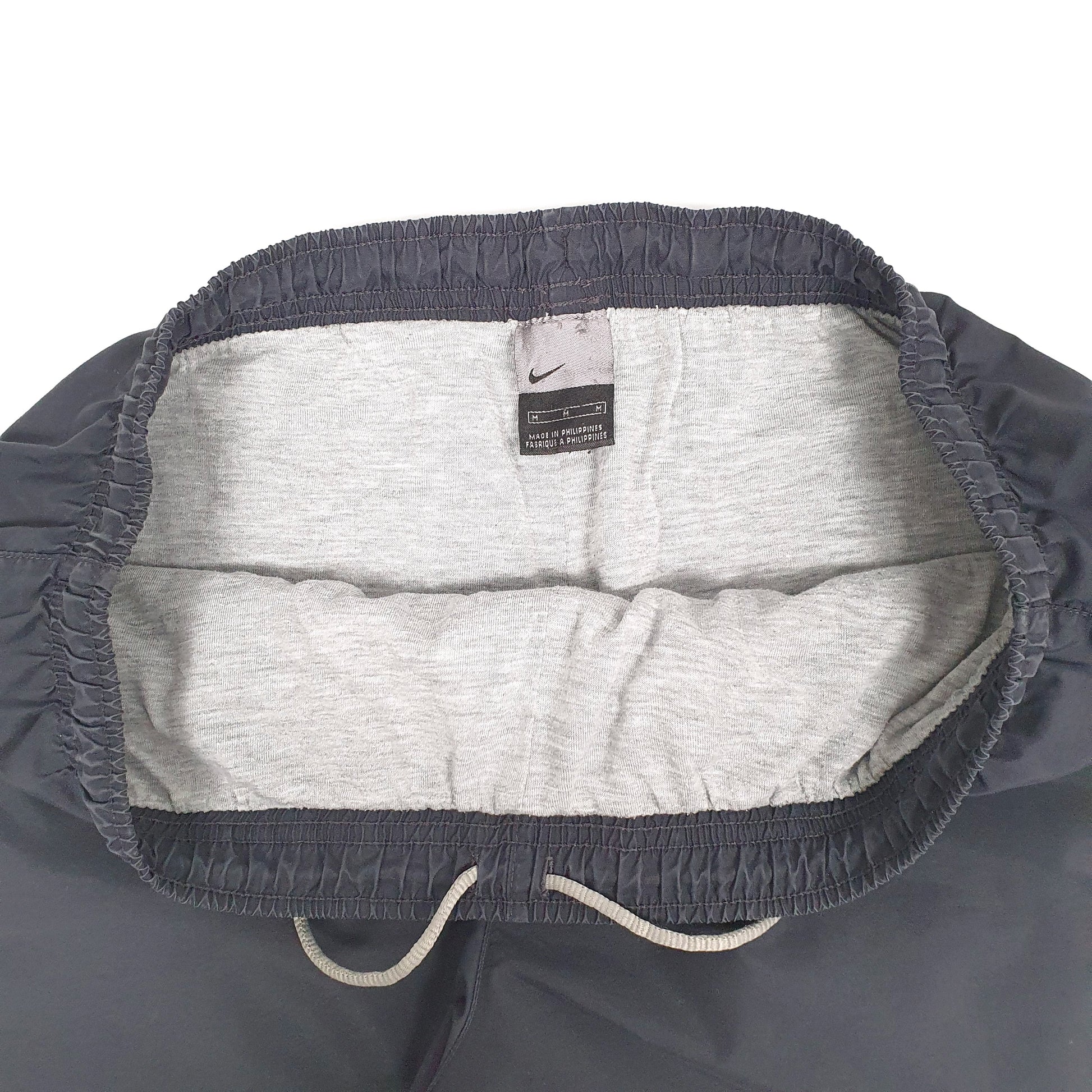 Mens Grey Nike Vintage 2000s Y2K Spellout Sweatpants Tracksuit Bottoms Jogger Trousers