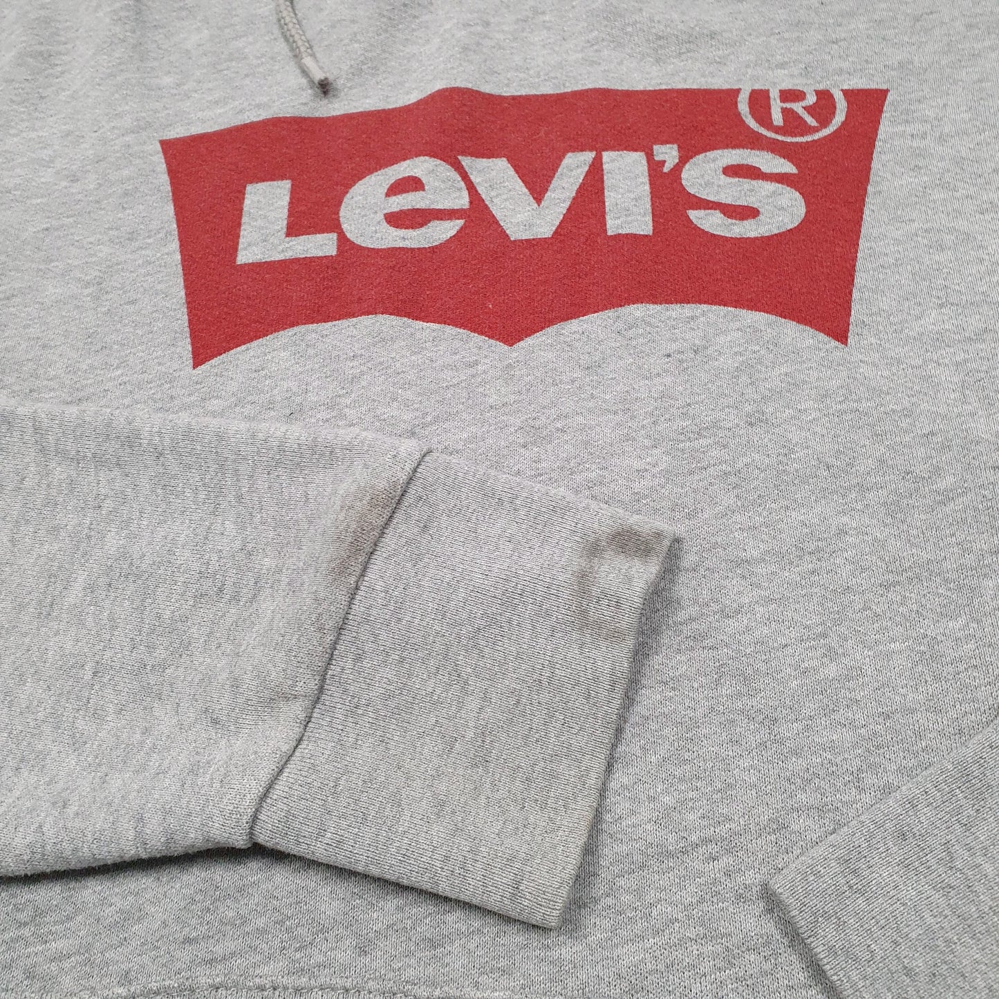 Mens Grey Levis  Hoodie Jumper