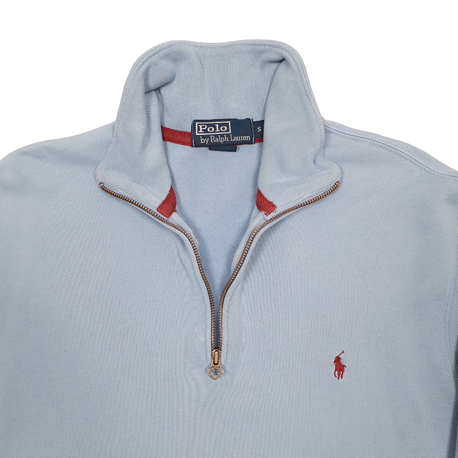 Mens Blue Polo Ralph Lauren  Quarter Zip Jumper