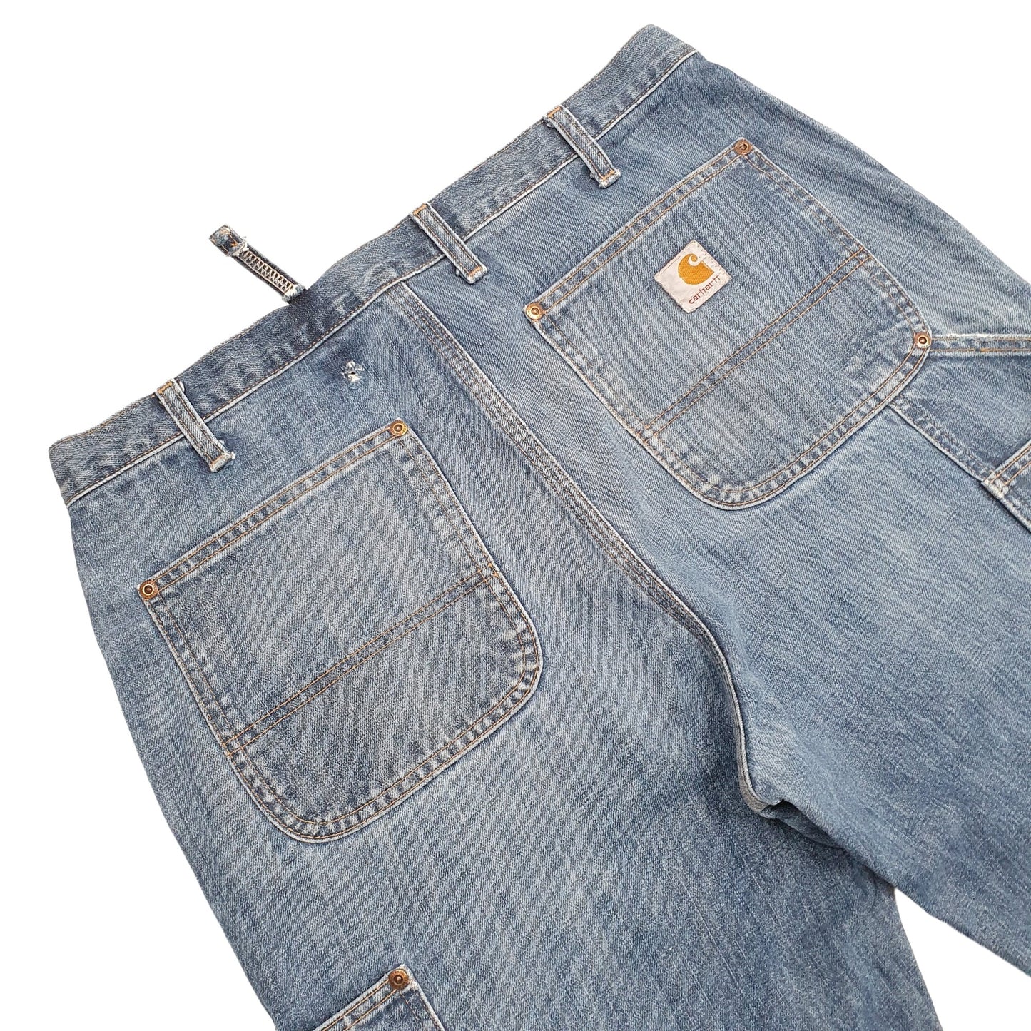 Mens Blue Carhartt Double Knee Carpenter Trousers