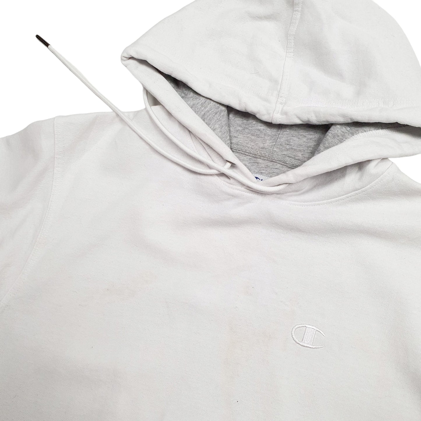 Mens White Champion  Hoodie Jumper