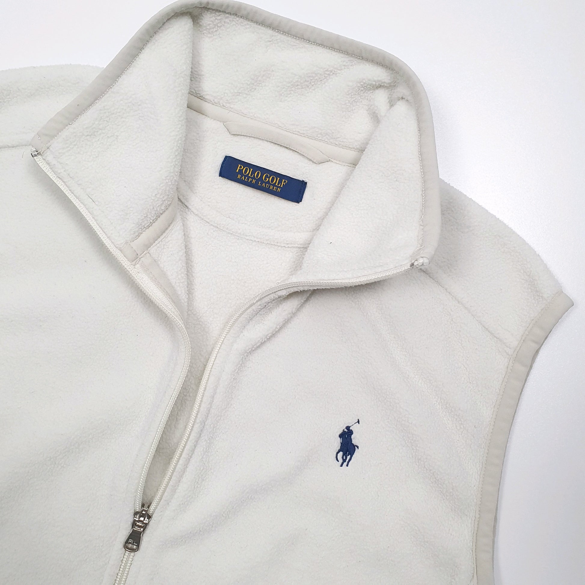Polo Ralph Lauren Golf Gilet Fleece M Cream