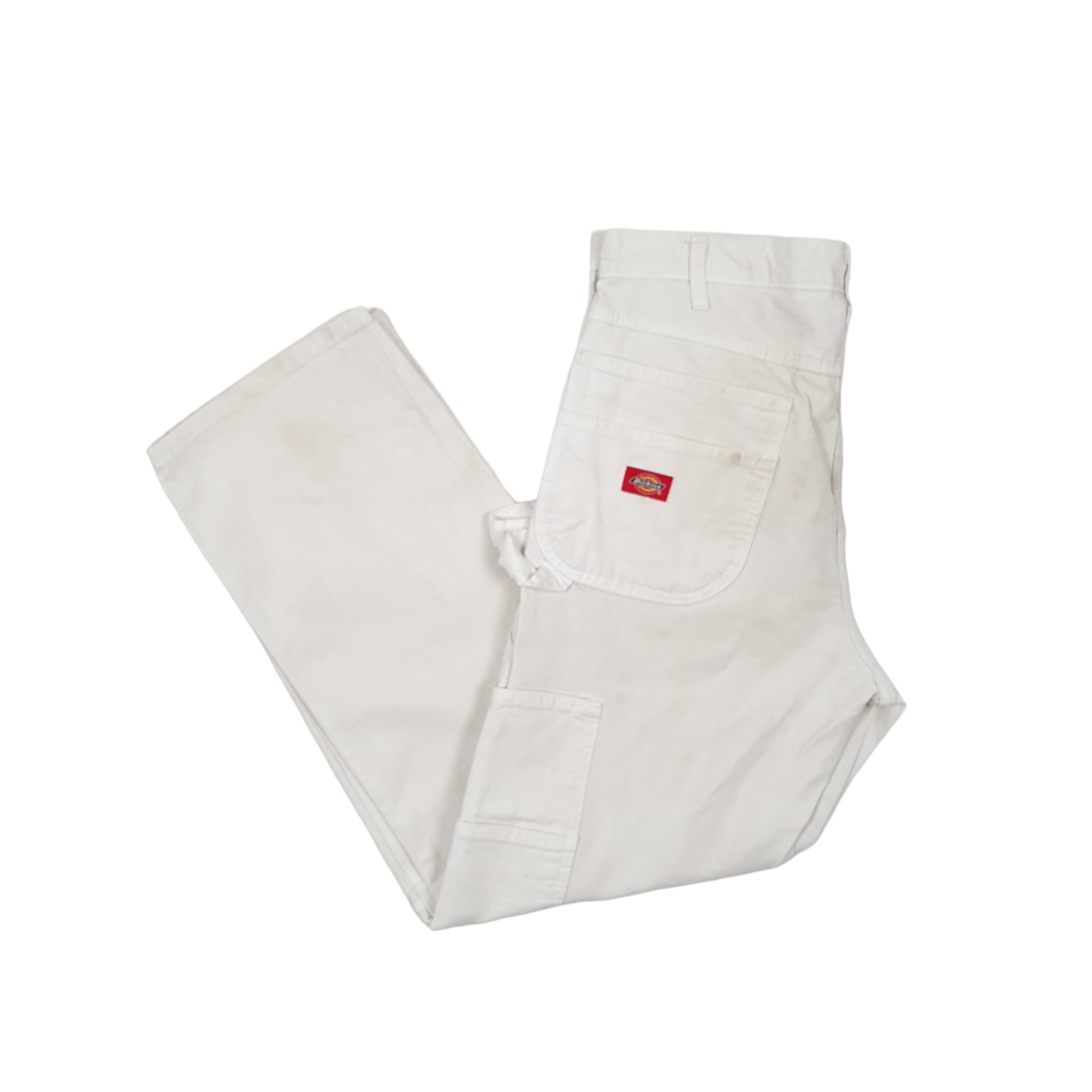 Mens Dickies White Carpenter Trousers W34 L29 White