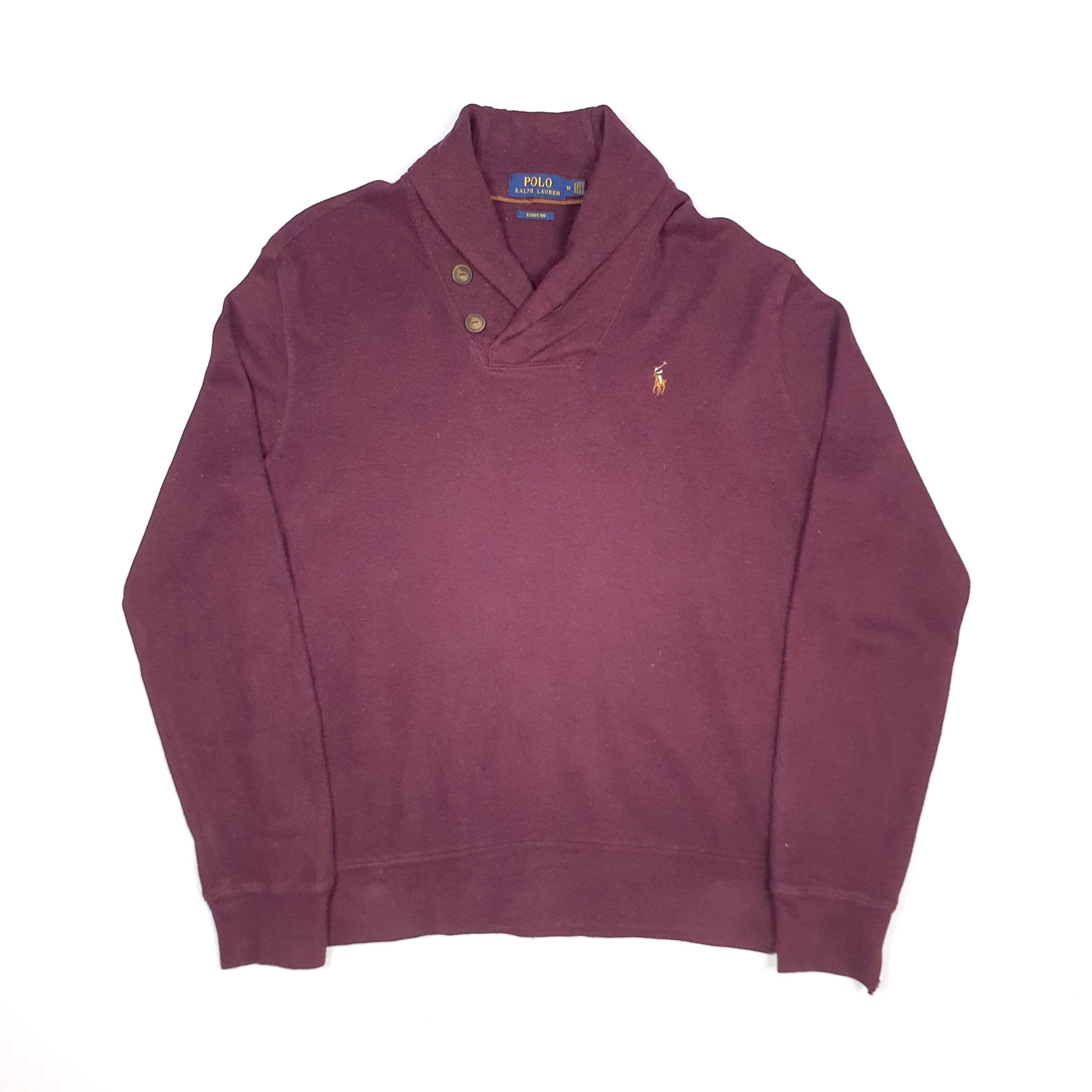 Burgundy Polo Ralph Lauren Shoal Neck Jumper