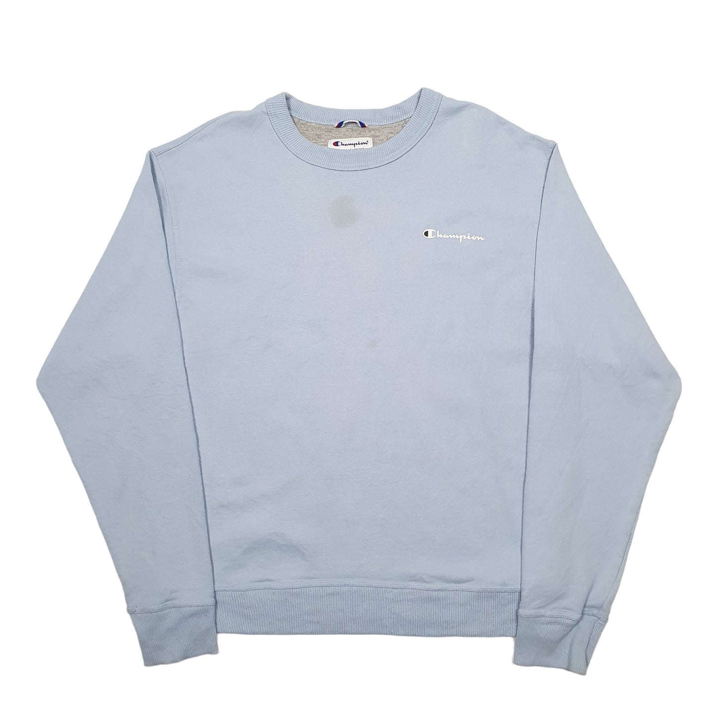 Mens Blue Champion  Crewneck Jumper