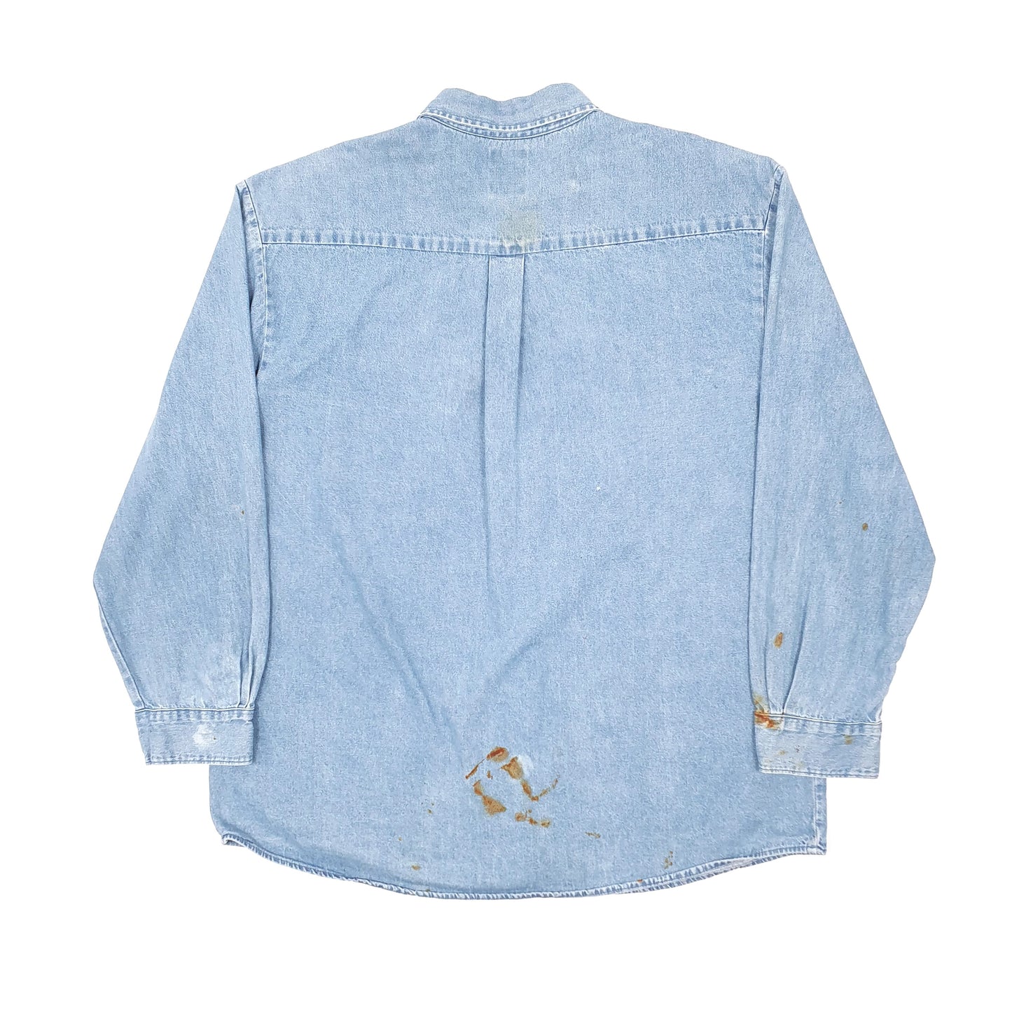 Mens Blue Dickies Denim Workwear Shacket Long Sleeve Shirt