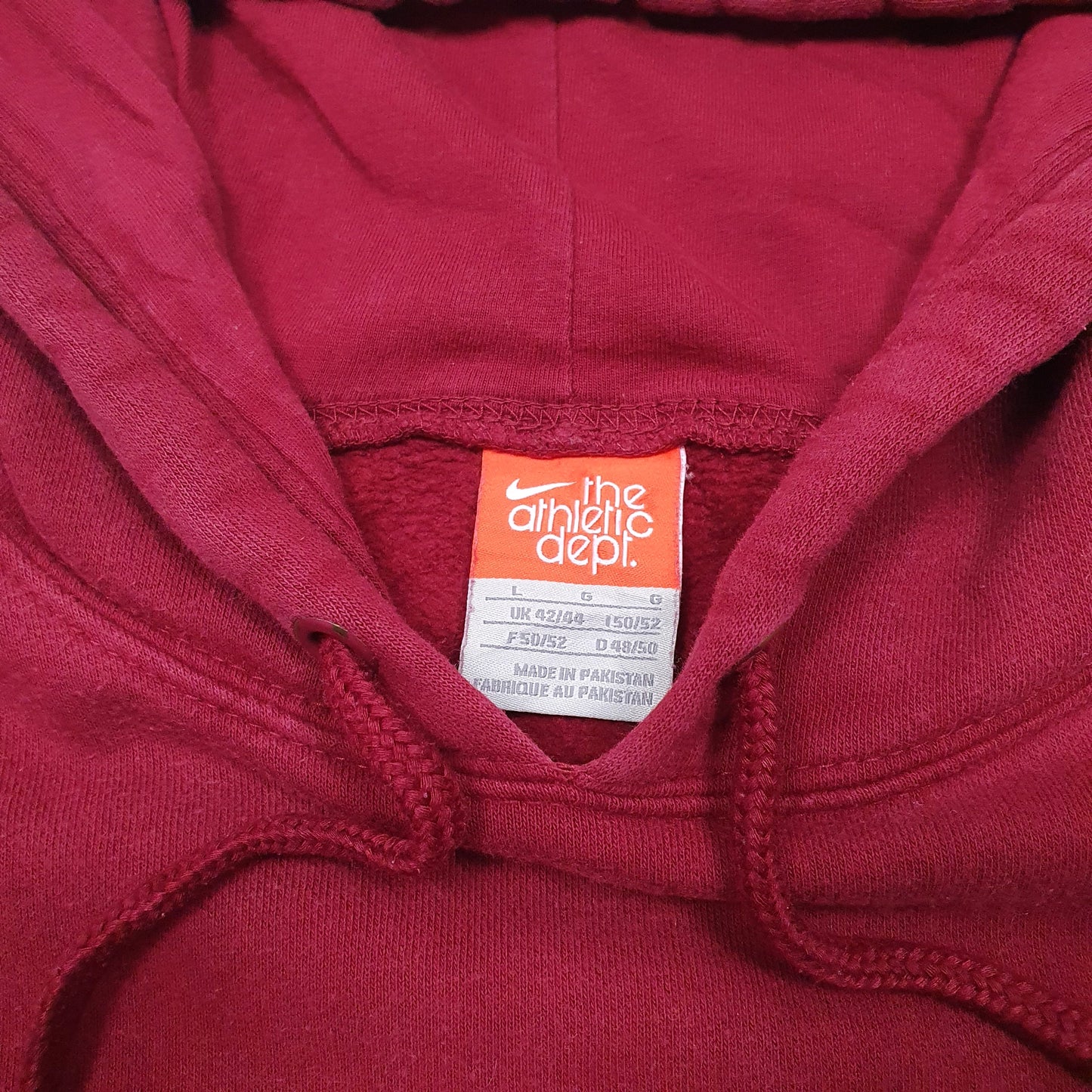 Mens Burgundy Nike The Athletic Dept Hoodie Jumper