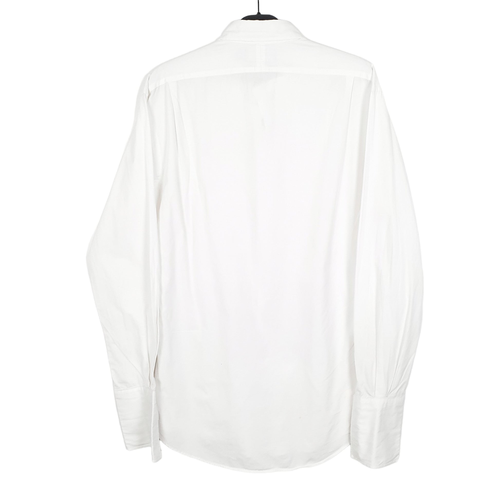 Ralph Lauren Long Sleeve Custom Fit Ruffled Shirt White