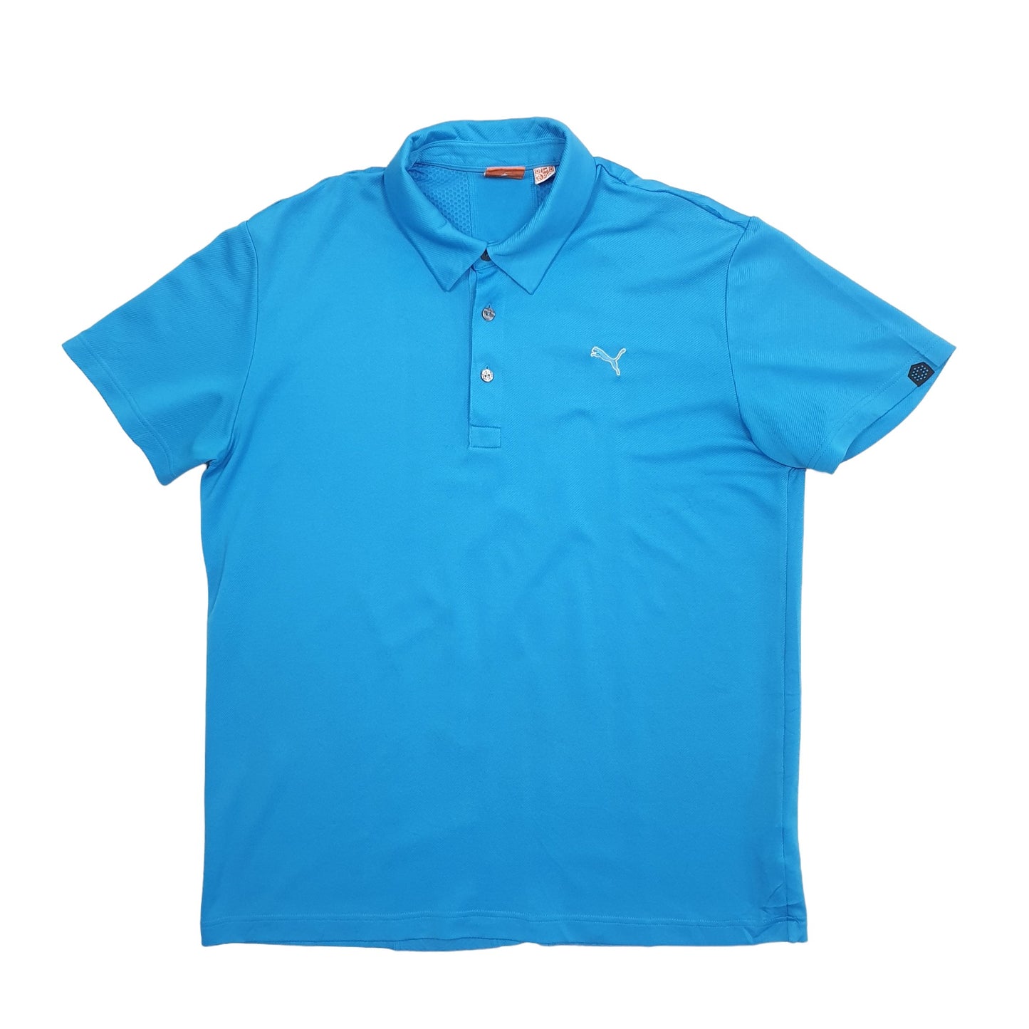 Puma Cool Cell Short Sleeve Polyester Polo Shirt Blue