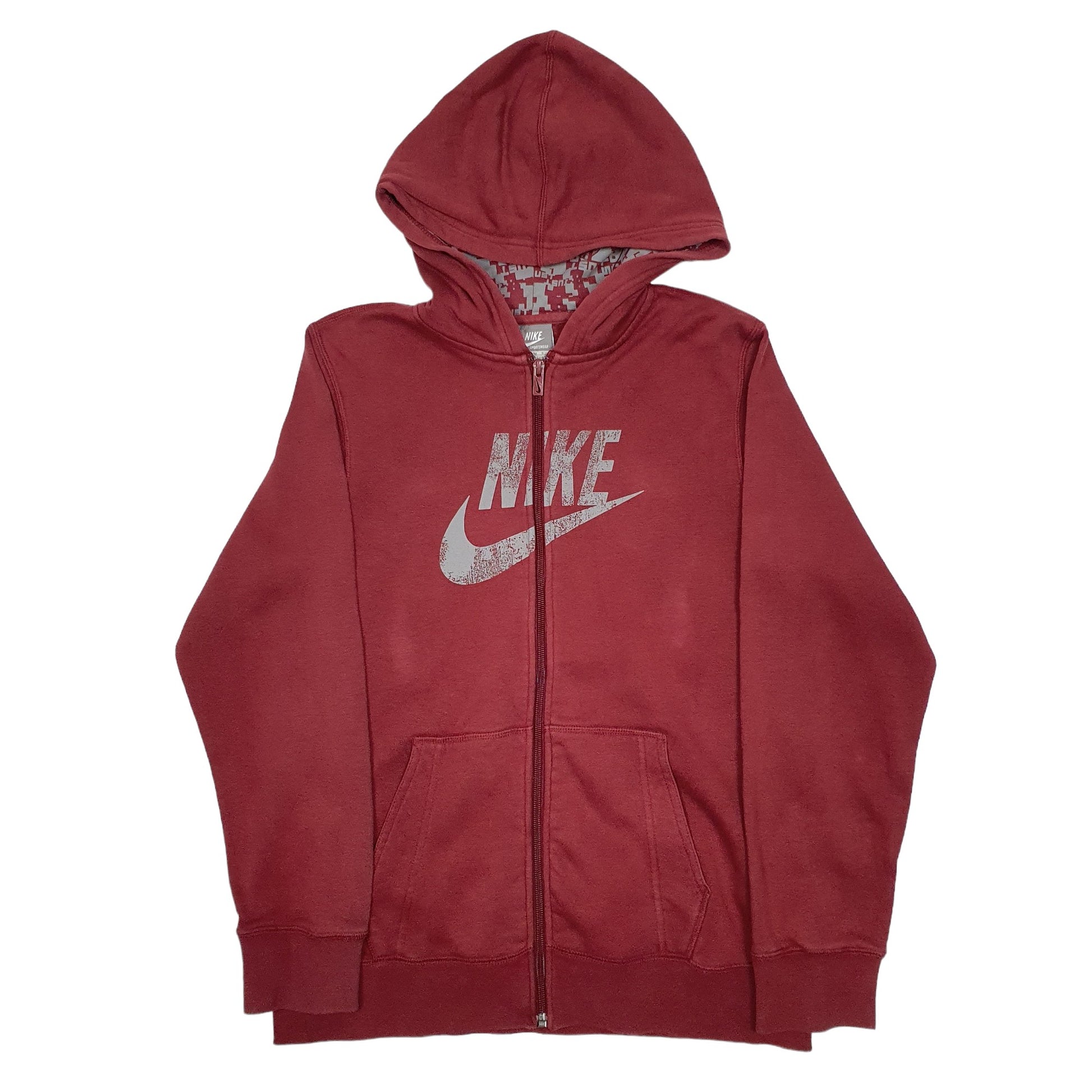 Mens Burgundy Nike  Hoodie Jumper