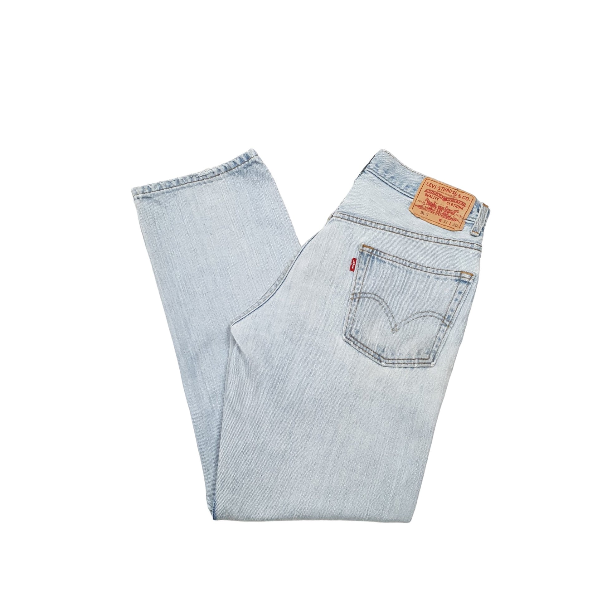 Levis 505 Regular Fit Jeans W31 L29 Blue