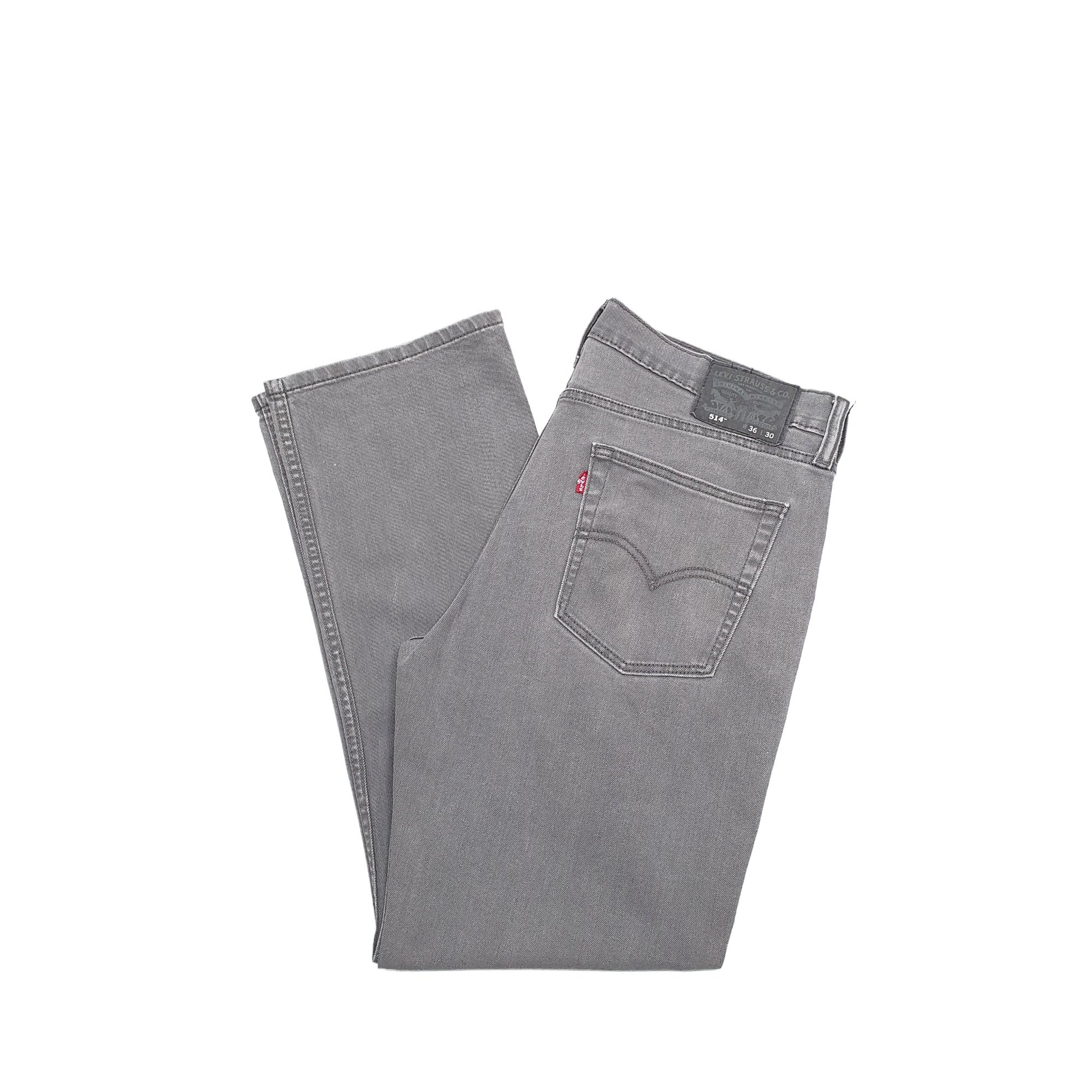 Levis 514 Straight Fit Jeans W36 L30 Grey