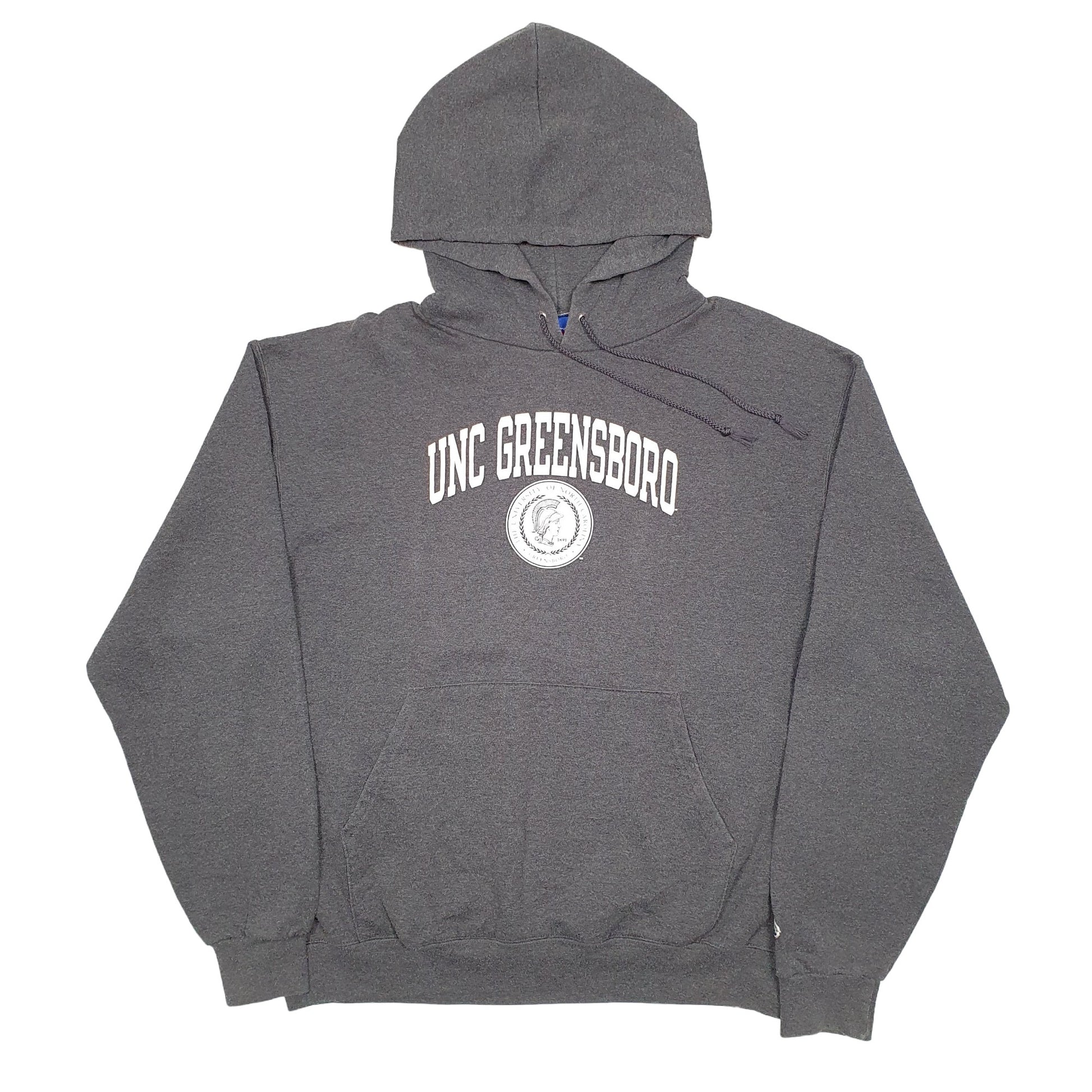 Mens Grey Champion UNC Greensboro USA College Hoodie Jumper