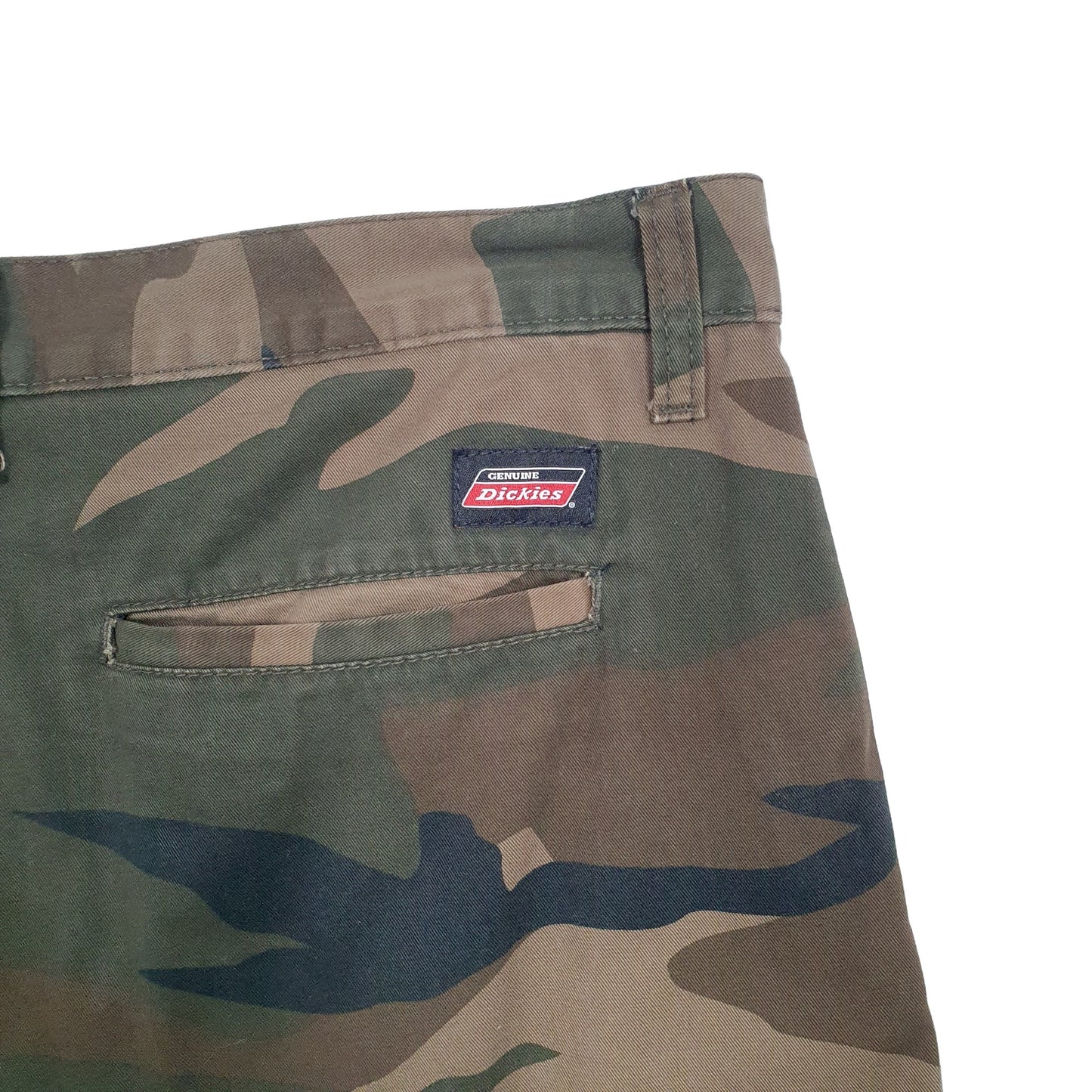 Dickies Camouflage Green Chino Shorts W38 Green