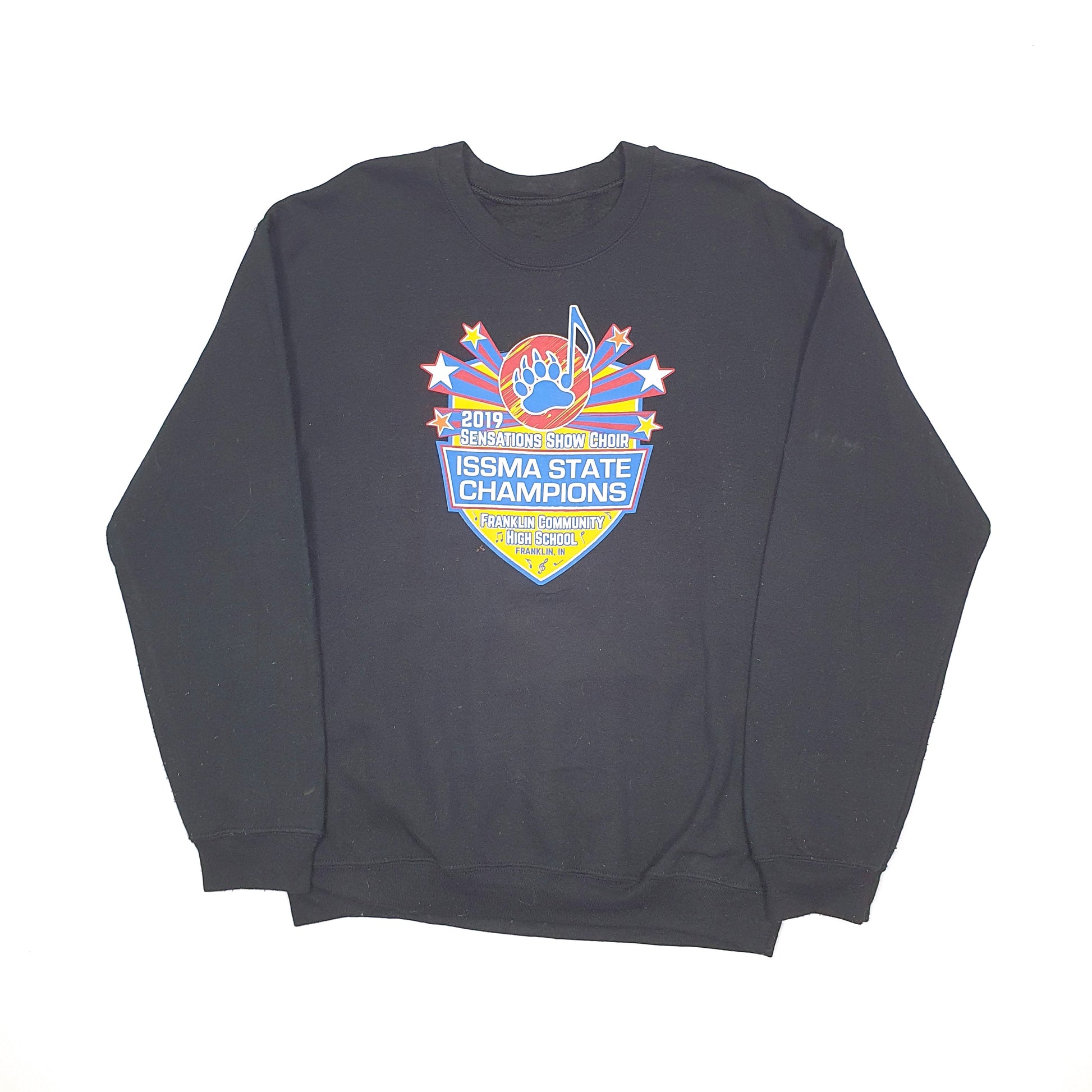 Fruit of the Loom State Champions Crewneck M Black