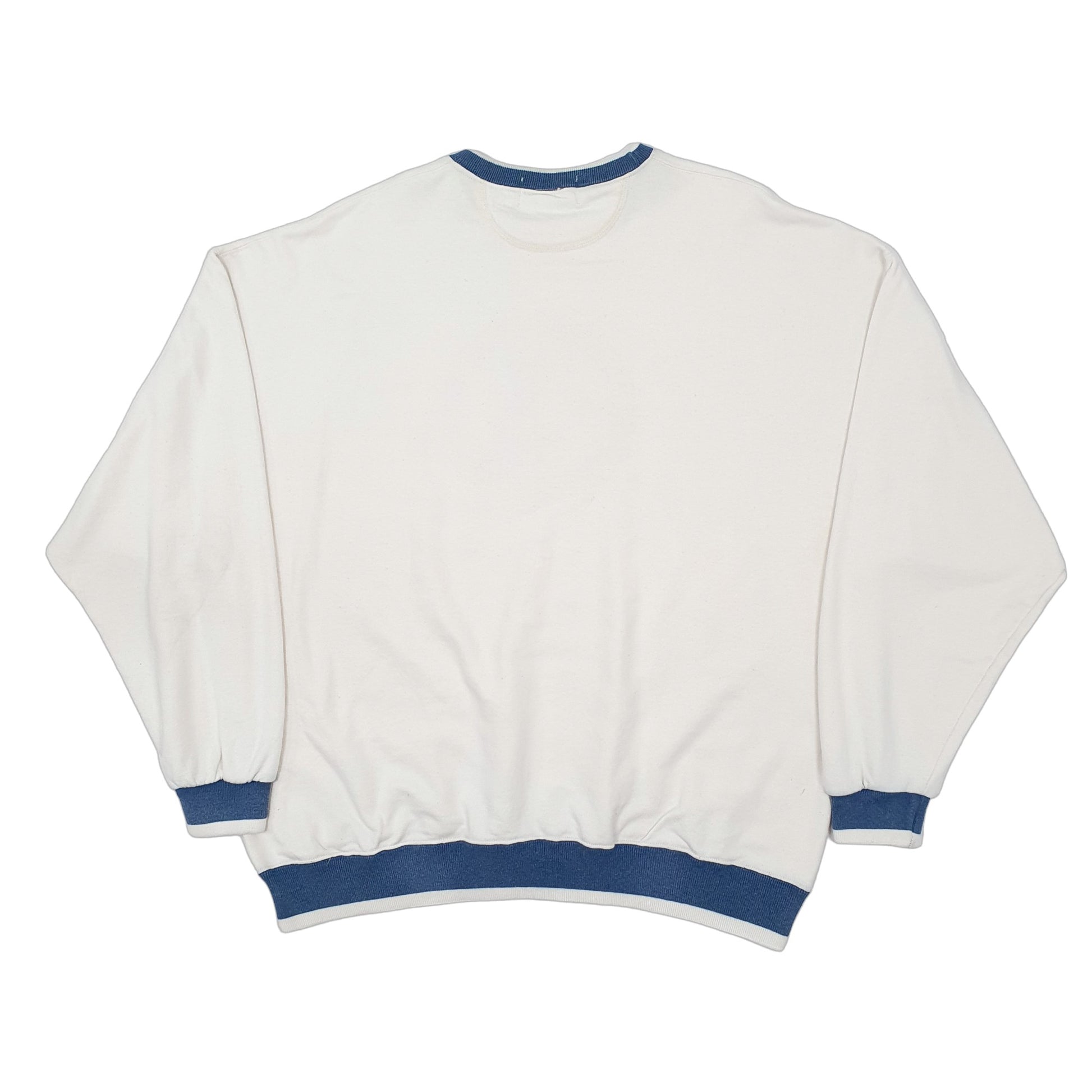 Mens Cream Disney Vintage 1980s P.R.O Mickey Mouse Golf Made in USA Crewneck Jumper