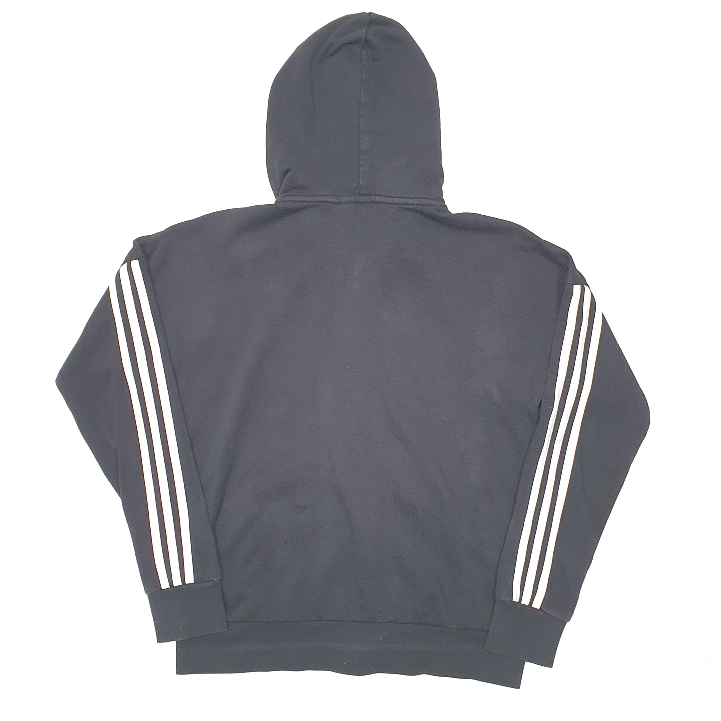 Mens Black Adidas Hoodie Full Zip Jumper