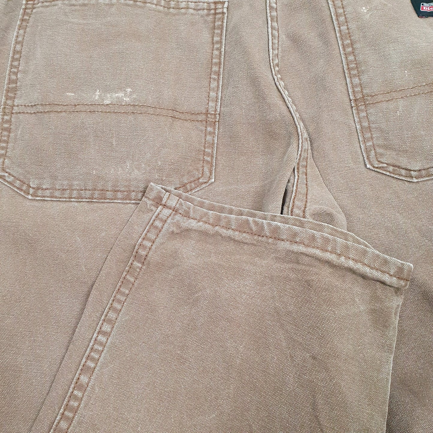 Mens Dickies Brown Carpenter Trousers W32 L32 Brown