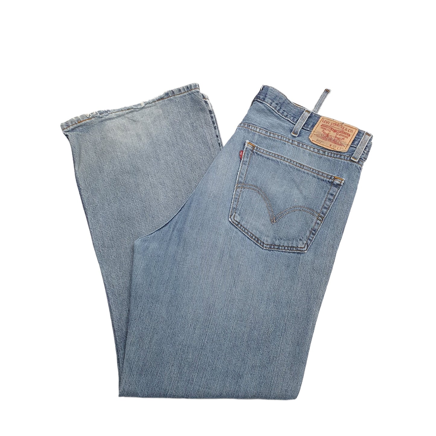Levis 567 Bootcut Fit Jeans W38 L32 Blue