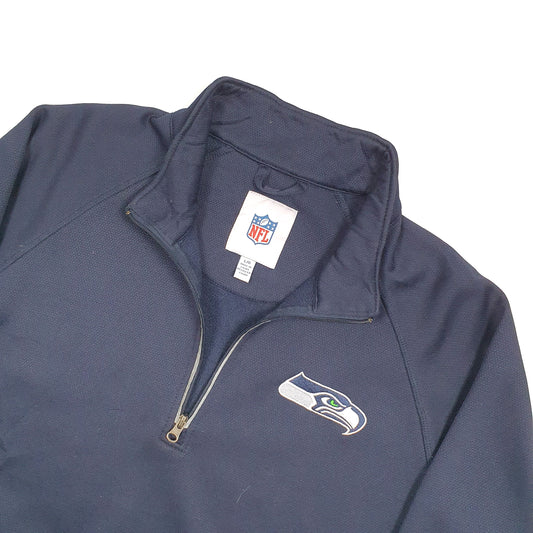 NFL Seattle Seahawks Quarter Zip L Navy