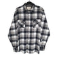 Weatherproof Flannel Shacket Long Sleeve Regular Fit Check Shirt Grey