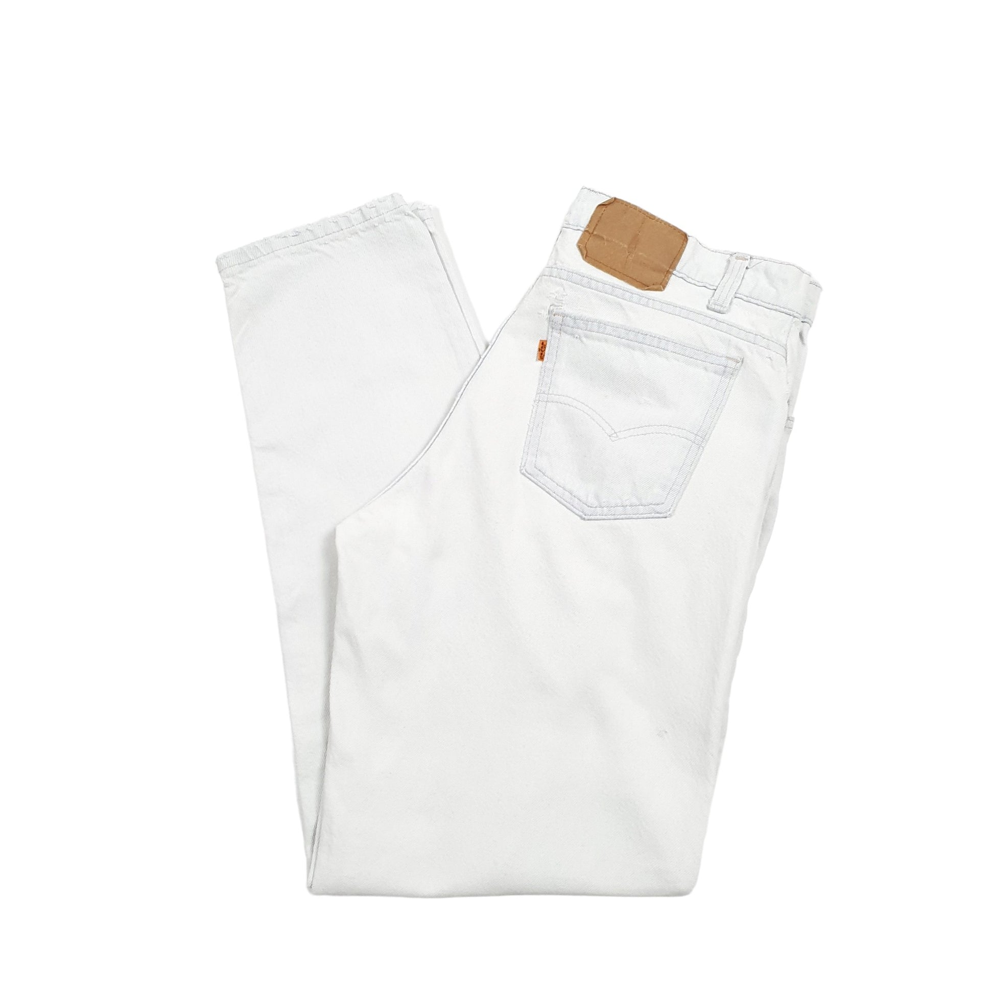 Levis Casual Regular Fit Tapered Vintage Orange Tab Bleached Jeans W32 L31 Blue