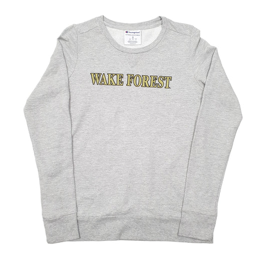 Womens Grey Champion Wake Forest Crewneck Jumper