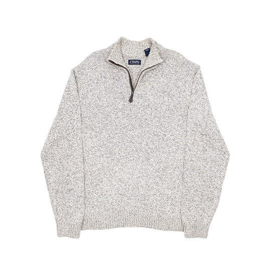 Chaps Quarter Zip XL Grey