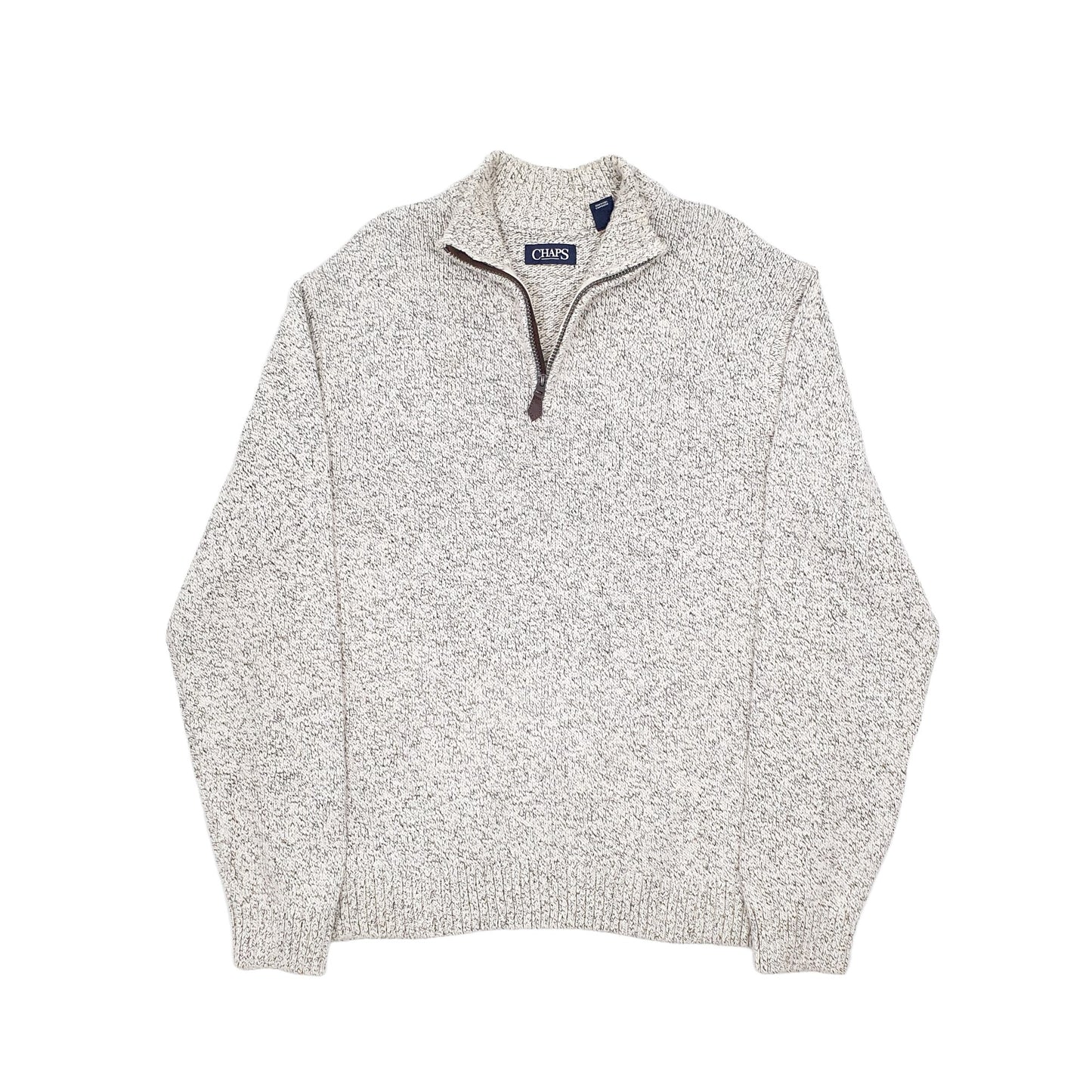 Chaps Quarter Zip XL Grey