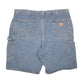 Mens Blue Carhartt Carpenter Workwear Denim Shorts