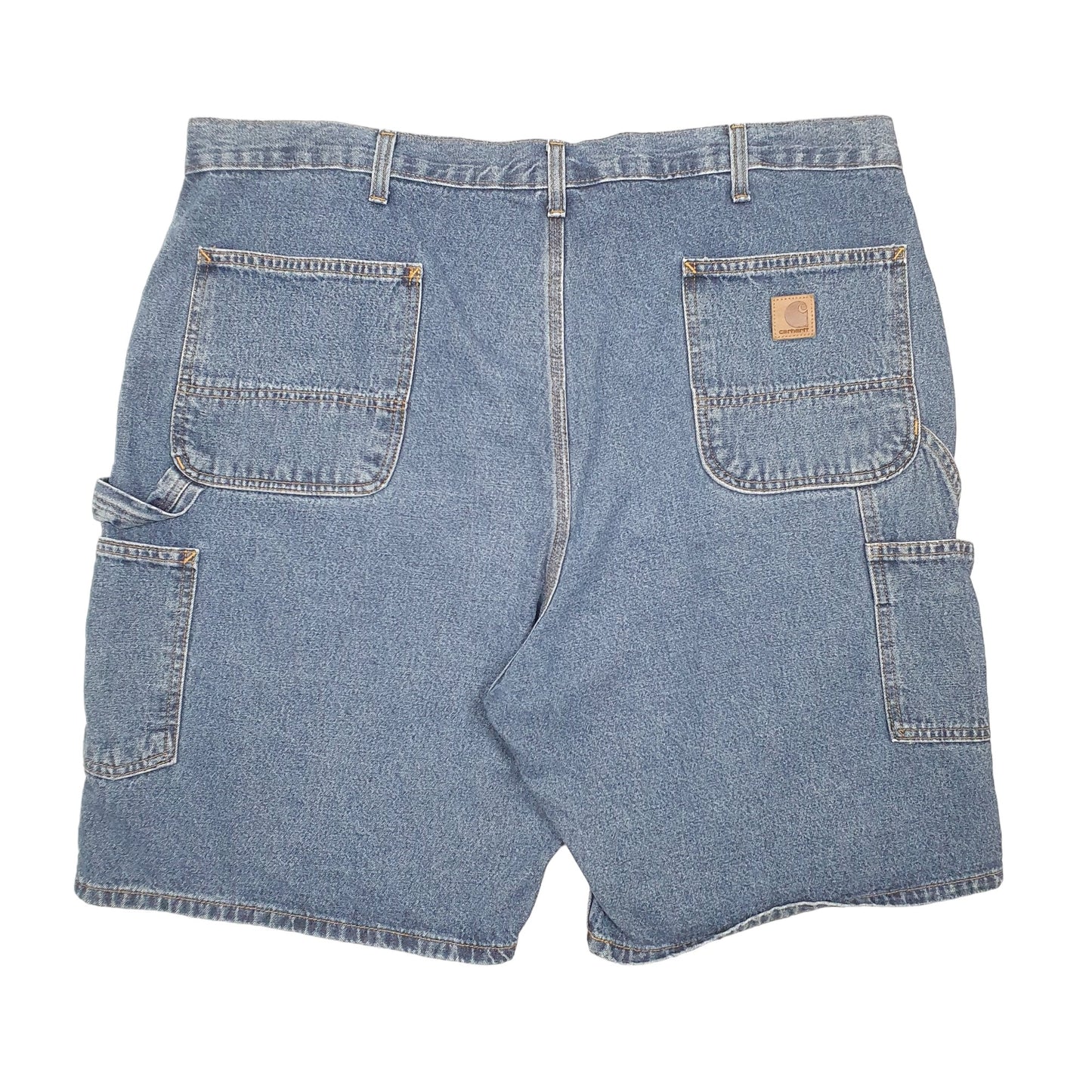 Mens Blue Carhartt Carpenter Workwear Denim Shorts