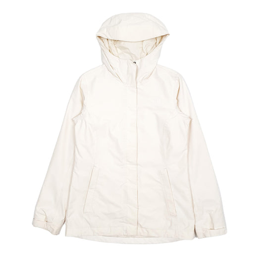 Womens Cream The North Face Padded Longline Puffer Parka Jacket Coat