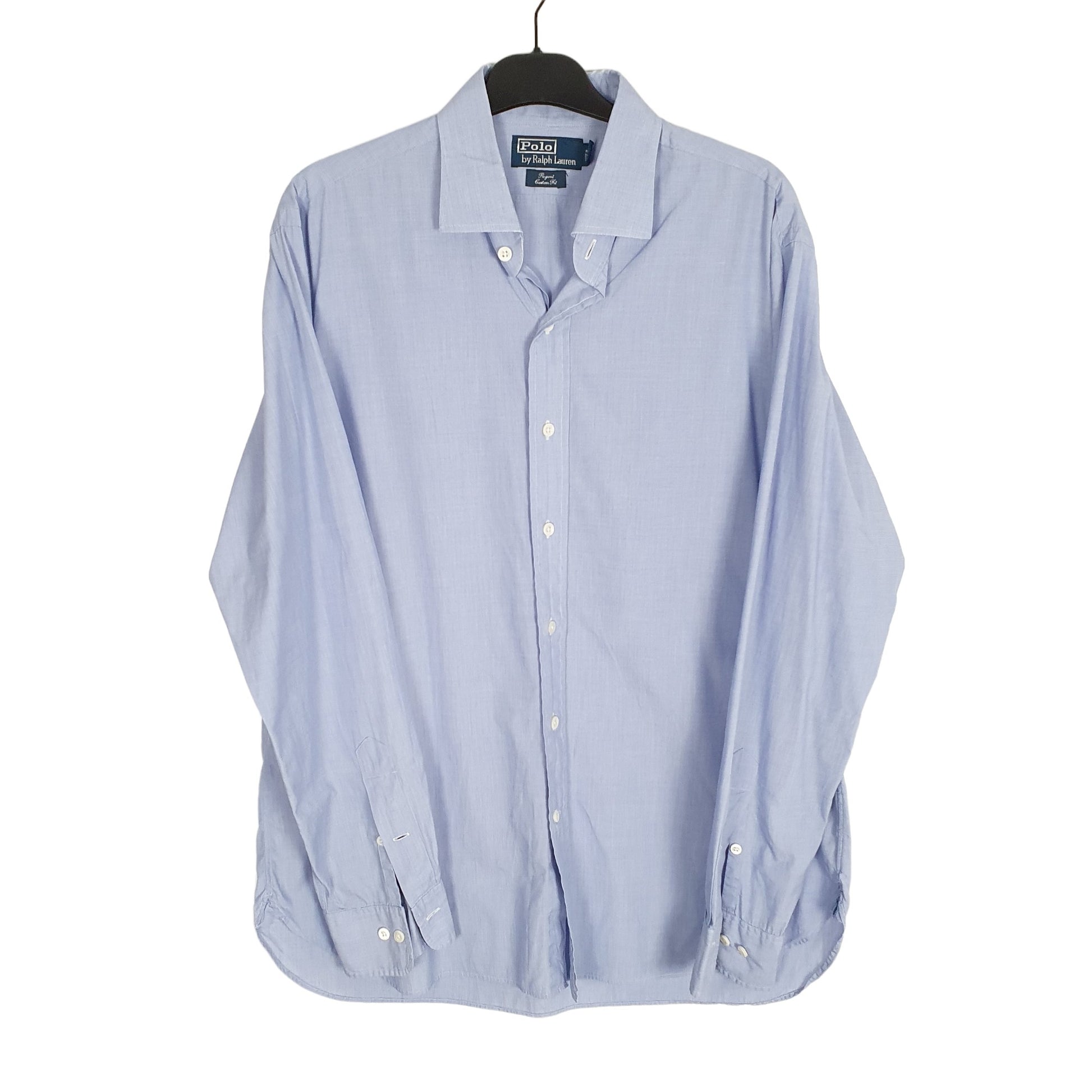 Ralph Lauren Regent Long Sleeve Custom Fit Shirt Blue