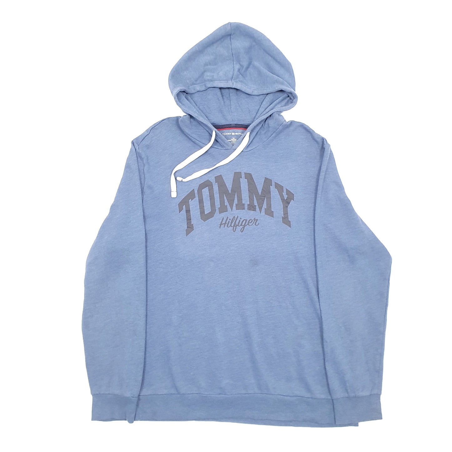 Tommy Hilfiger Spellout Hoodie L Blue