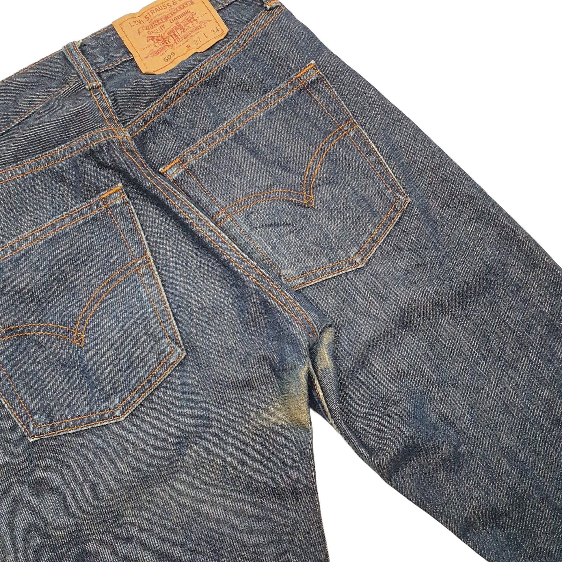 Mens Blue Levis  505 JeansW27 L34