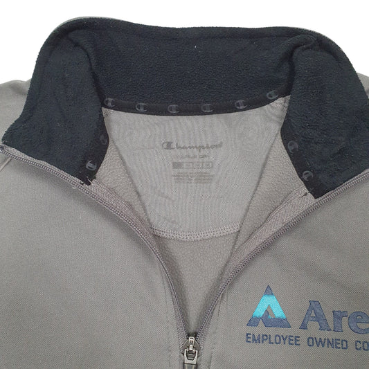 Mens Grey Champion Active Arete Quarter Zip Jumper