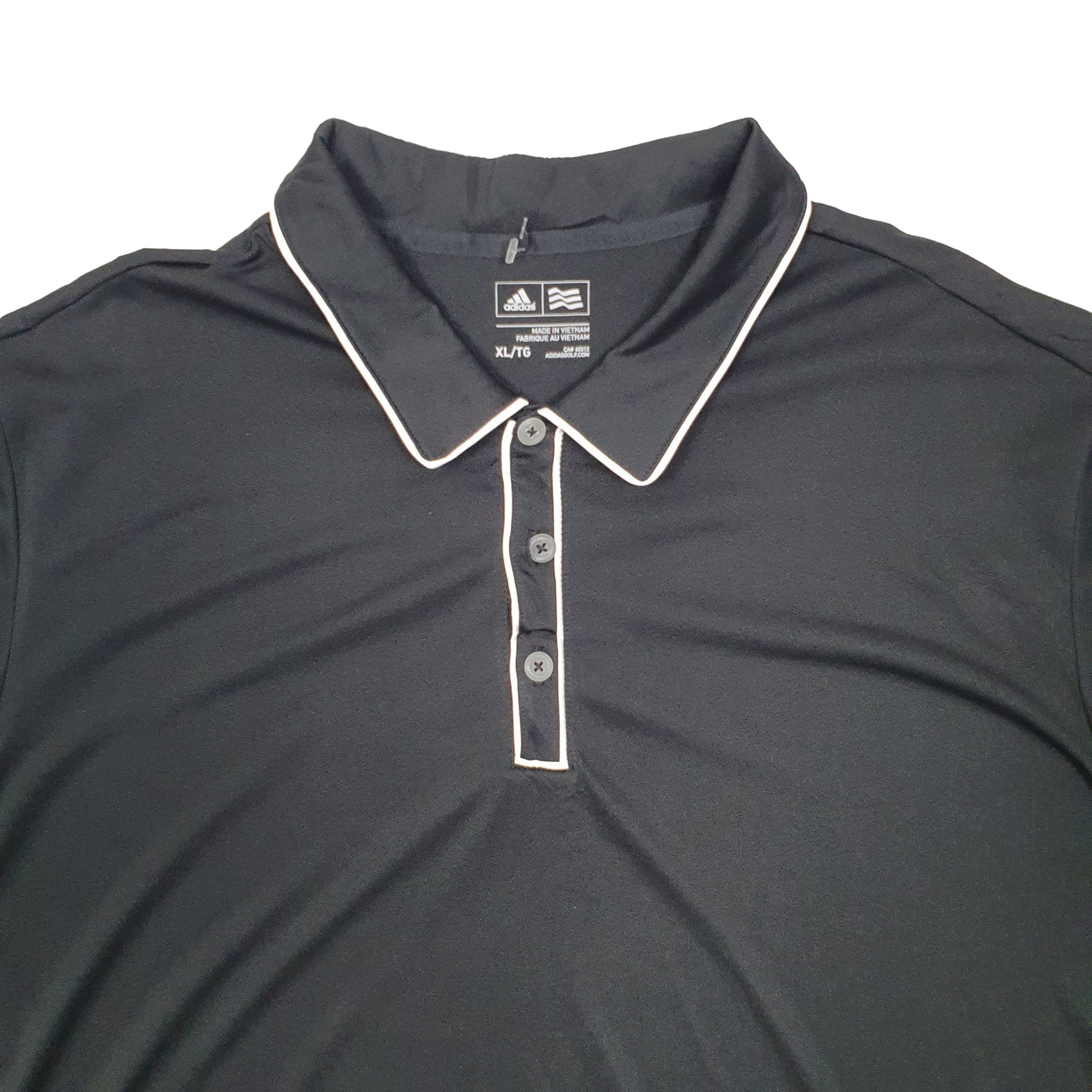 Adidas Golf Short Sleeve Polyester Polo Shirt Black