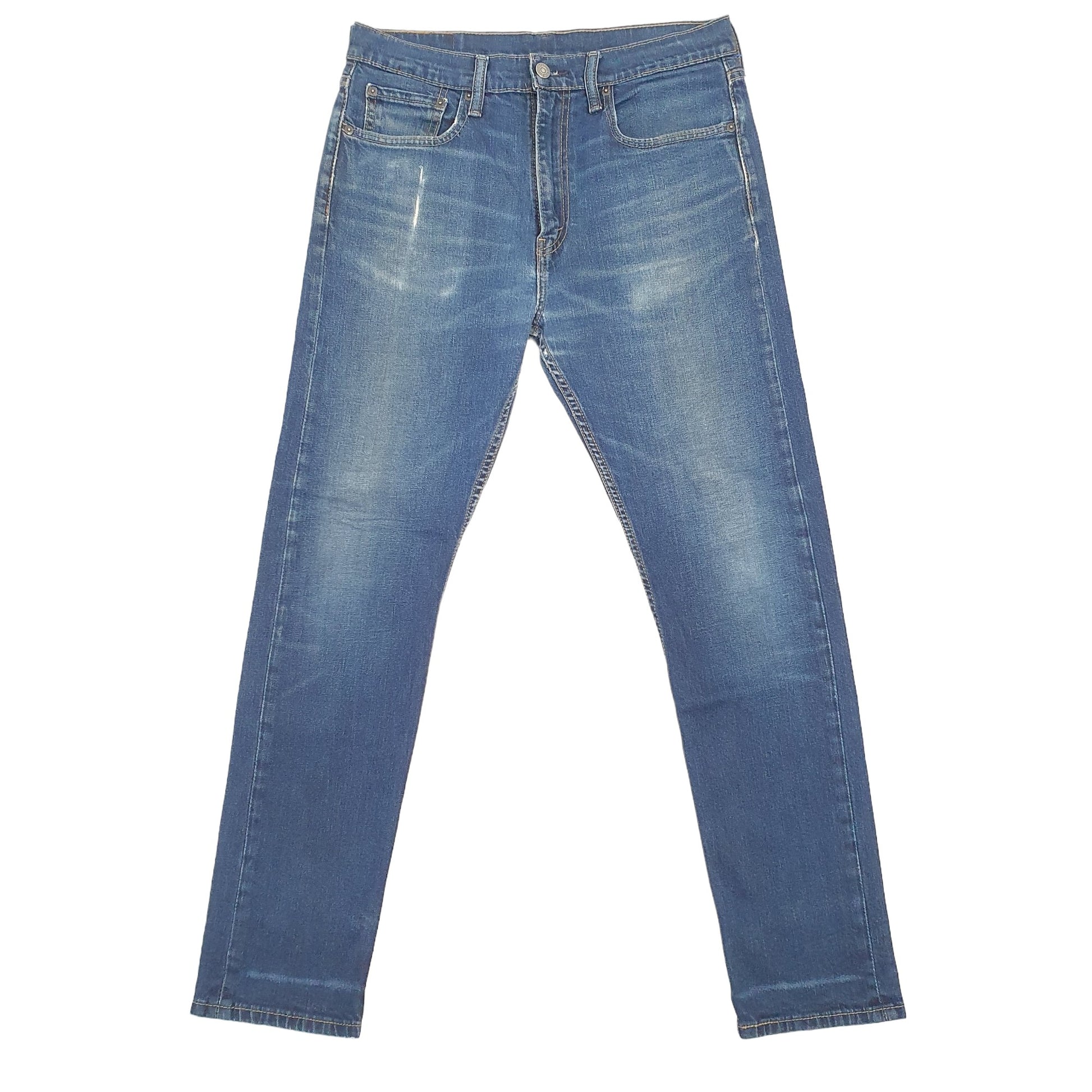 Levis 522 Slim Fit Tapered Jeans W32 L29 Blue