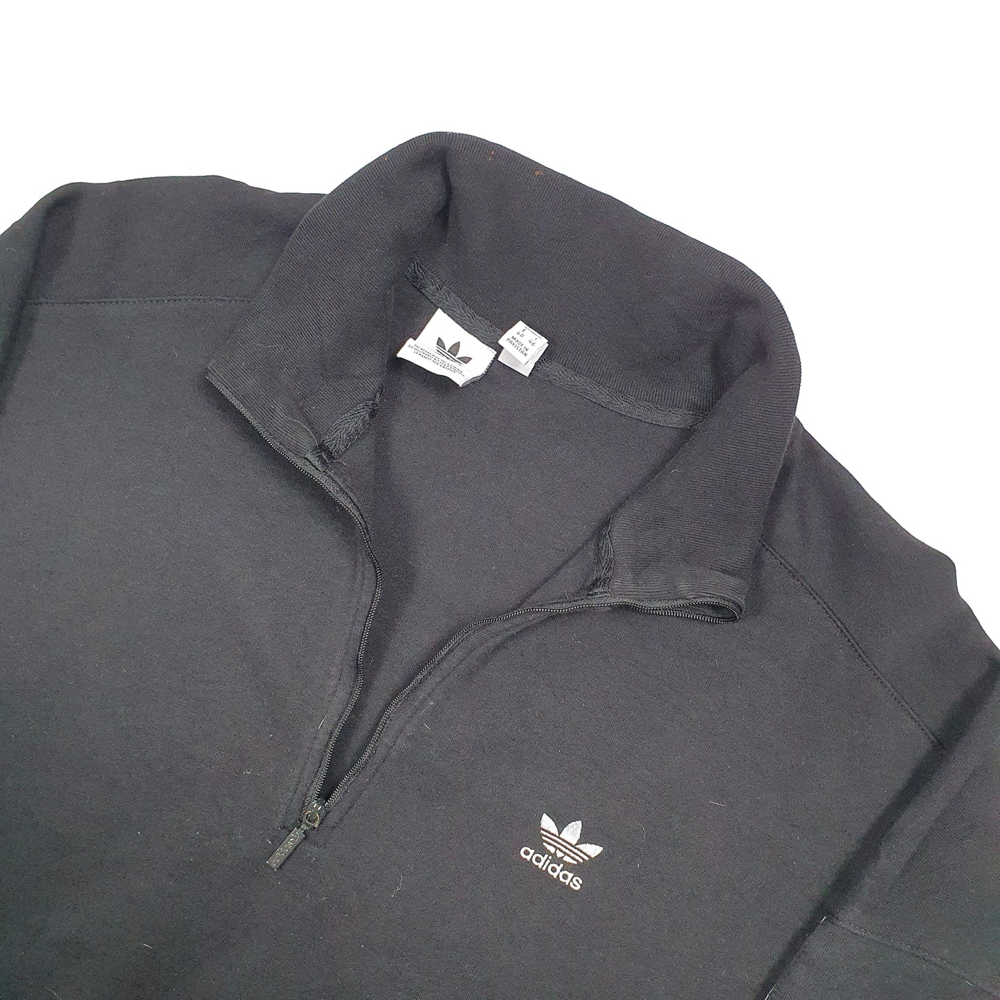 Adidas Spellout Quarter Zip 14 Black