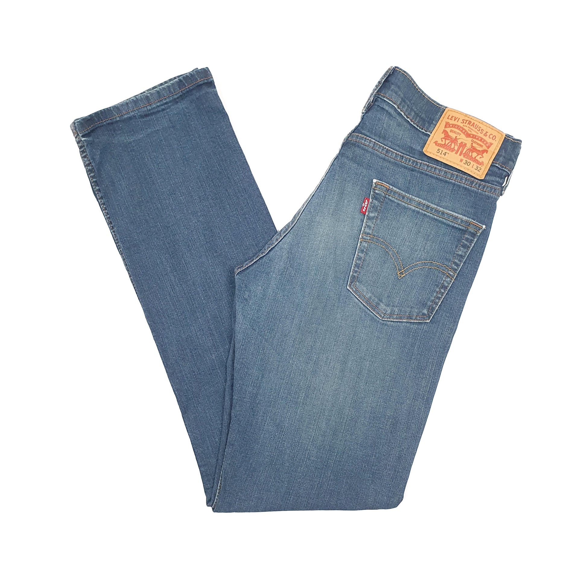 Levis 514 Straight Fit Jeans W30 L32 Blue