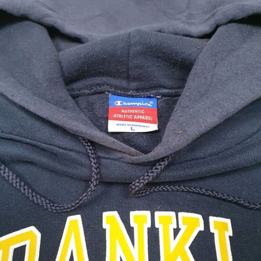 Mens Navy Champion Franklin College USA Hoodie Jumper