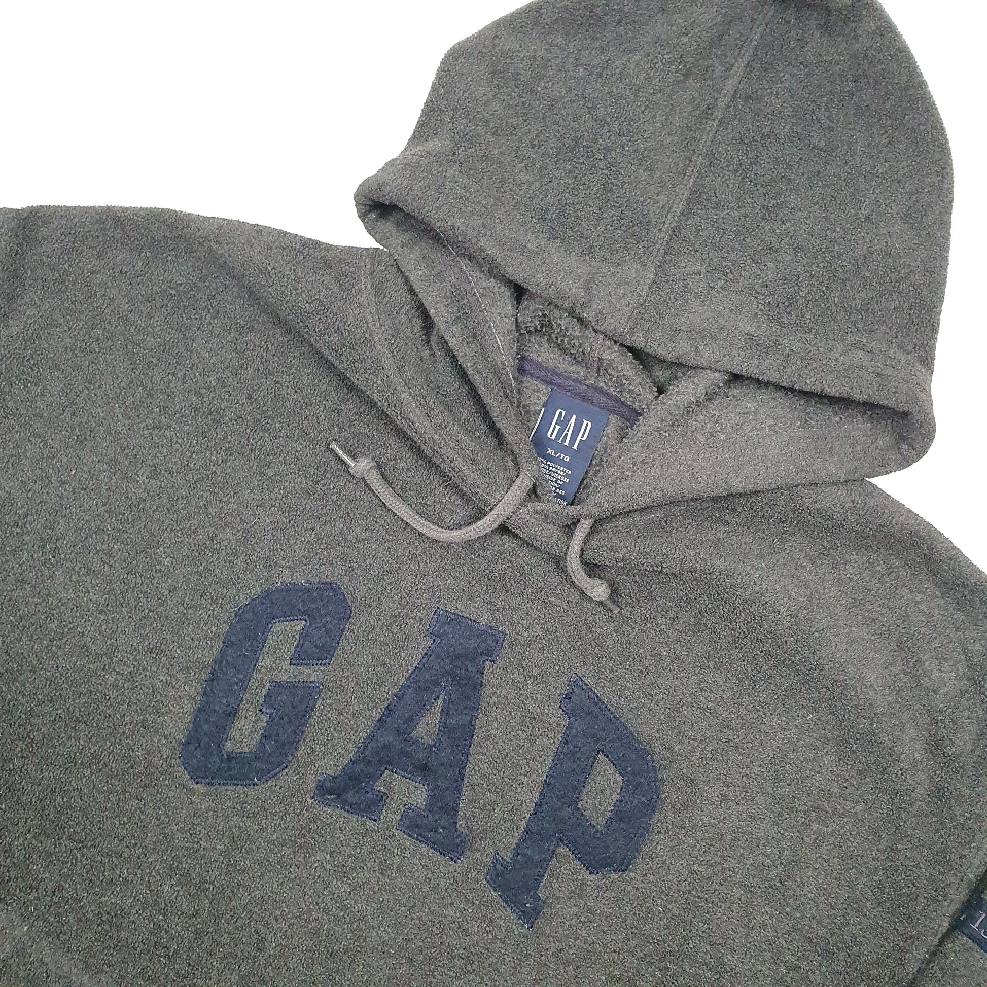 Gap Spellout Hoodie Fleece XL Grey