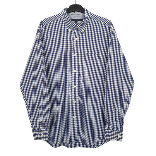 Tommy Hilfiger Long Sleeve Regular Fit Check Shirt Blue